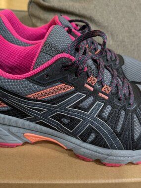 Asics Womens Gel Venture 7 1012A476 Gray Running Shoes Sneakers Size 8.5